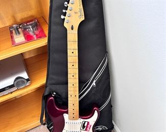 Fender electric guitar.
