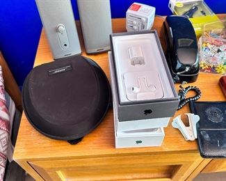 Bose headphones & computer speakers.