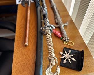 Replica Japanese collectors swords.
