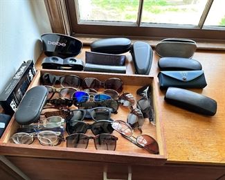Selection of sunglasses, cases & frames.