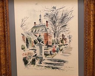 Beautifully framed “Governors Palace” by John Haymson