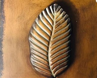 Leaf wall art -NELL HILLS