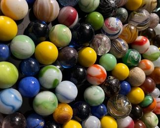 Over 100 collectible marbles in all colors and sizes!!