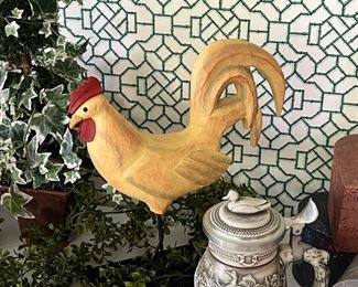 Wooden rooster