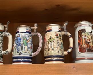 Assorted AVON collectible steins