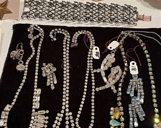 Vintage rhinestone jewelry!