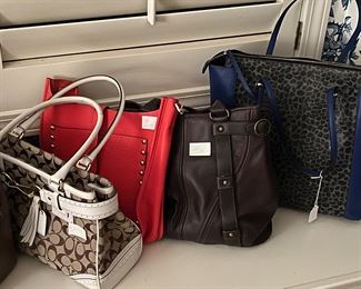 Assorted bags… Coach, Kate Spade, etc