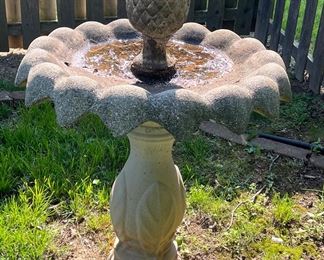 Beautiful, large bird bath!
