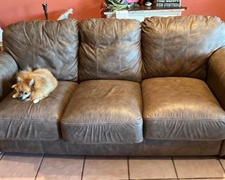 Lane brand leather couch - 83” long