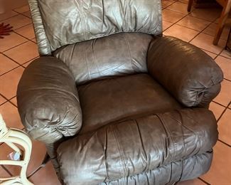 Lane brand leather recliner. $150