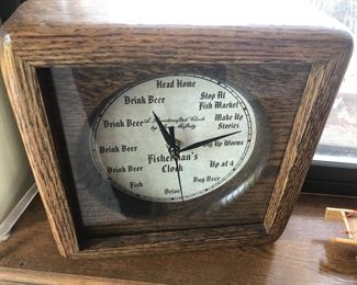 Fisherman's' clock by Jim Mohfitz.