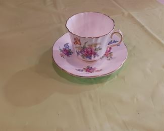 Hammersley English Fine Bone China Floral Pattern China Teacup and Saucer