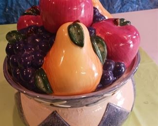 Karen Comerford Fruit Bowl with Lid