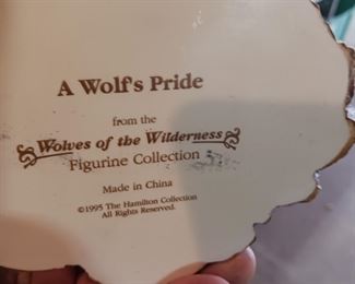Vintage Hamilton 1995 A Wolfs Pride Wolves Of The Wilderness Figurine Gift
