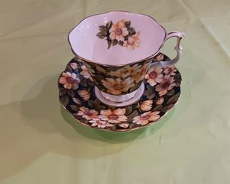 Royal Albert Floral Teacup Saucer Pair Set Bone China Dogwood