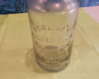 Vintage HORLICKS MALTED MILK jar
