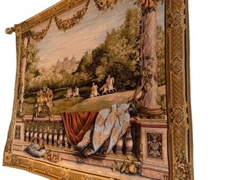 D Chateau Bellevue European Large Tapestry 