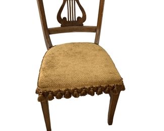 Vintage Harp Lyre Back Side Chair