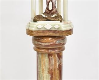 AFTER CHIPARUS "SHIVA" SCULPTURE ON ONYX BASE 