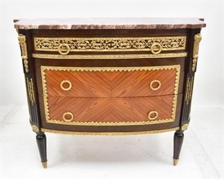 BRONZE MOUNTED COMMODE 