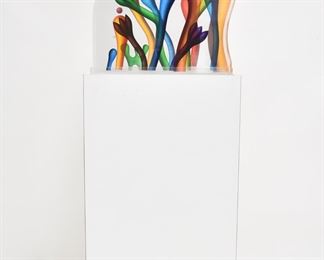 YANKEL GINZBURG ORIGINAL ACRYLIC LUCITE SCULPTURE 