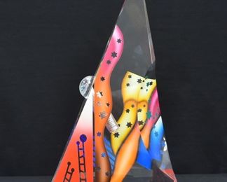 YANKEL GINZBURG ORIGINAL ACRYLIC LUCITE SCULPTURE 