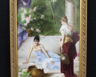 GERMAN PORCELAIN PLAQUE 