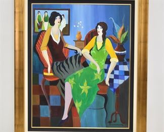 ITZCHAK TARKAY ORIGINAL OIL ON CANVAS 