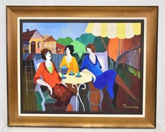 ITZCHAK TARKAY ORIGINAL OIL ON CANVAS 