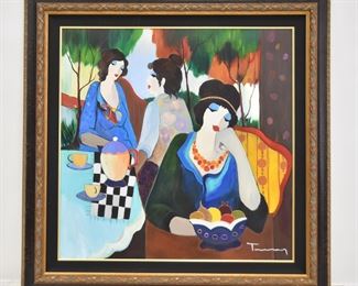 ITZCHAK TARKAY ORIGINAL OIL ON CANVAS 