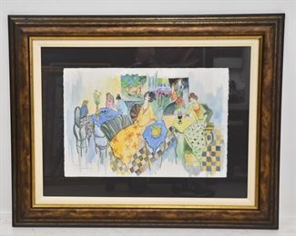 ITZCHAK TARKAY WATERCOLOR 