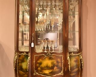 LARGE VERNIS MARTIN CURIO CABINET 