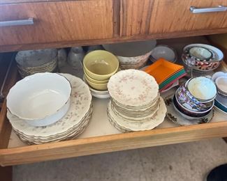 CHINA SETS & MISC. DISHWARE...
