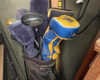 golf clubs...