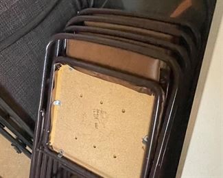 folding metal party chairs...