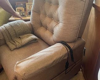 Electric chair lift "Lazy Boy style" reclining lift.