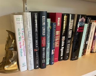 paperbacks, coffee table books & novels...