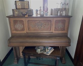 Antique Piano and bench