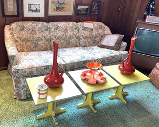 These tables are so MCM along with the orange accessories.