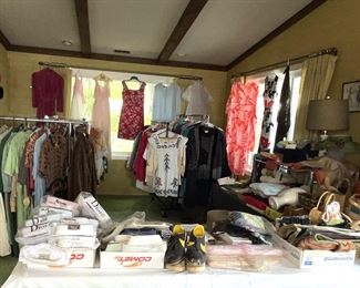 Enjoy our Boutique - full of 1940's - early 2000's clothing for women, men and children. Gloves, scarves, handbags and even 2 wedding dresses are offered.