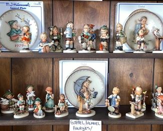 A large collection of Hummels