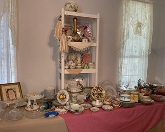 In the craft room you will find more vintage china, glass and silver plate