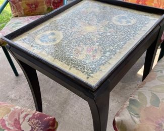 The mosaic table hand made