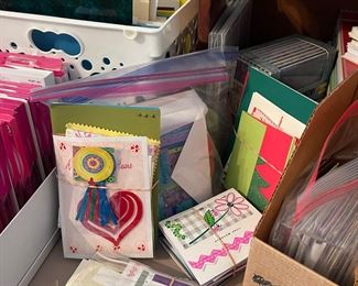 Hand made cards, gift tags and envelopes