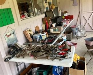 lots of hand tools and power tools