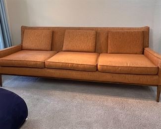 Tangerine MCM sofa