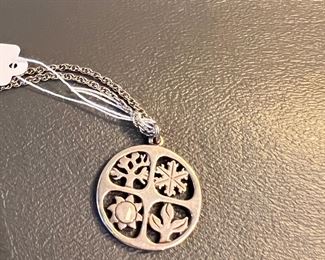 vintage James Avery pendant and chain