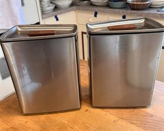 vintage Lincoln Beautyware canisters