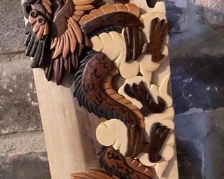Multi wood dragon box