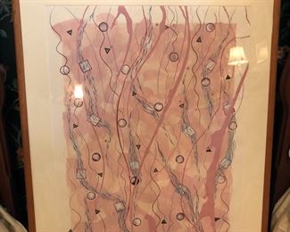 Original framed art, 1988